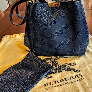 BURBERRY SMALL CANTERBURY EMBOSSED BAG TOTE